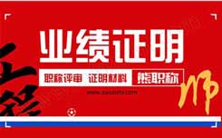 中級職稱業(yè)績證明材料