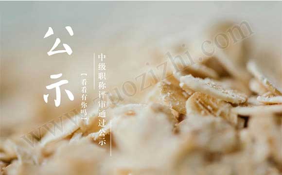 職稱評審?fù)ㄟ^公示