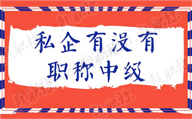 私企有沒有職稱中級 私企怎么評工程師