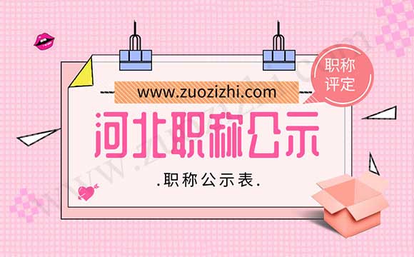 河北職稱公示