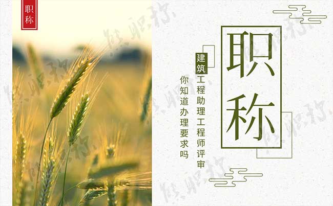 建筑工程助理工程師職稱評定條件 建筑工程助理工程師職稱評定條件