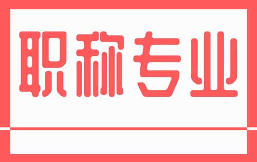職稱(chēng)申報(bào) 職稱(chēng)專(zhuān)業(yè)
