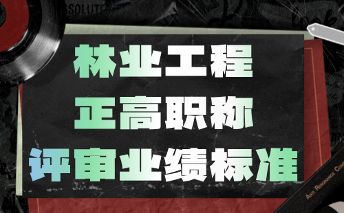 林業(yè)工程正高職稱評審